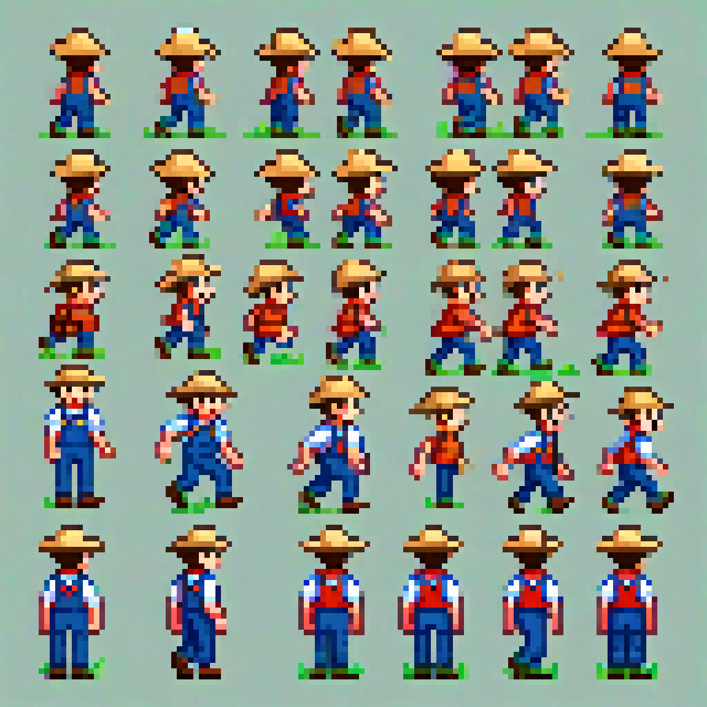 The Farmer sprite sheet