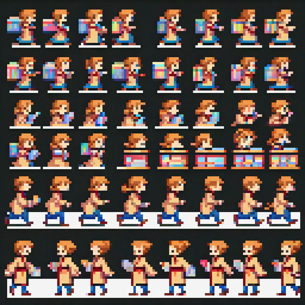 The Scholar sprite sheet