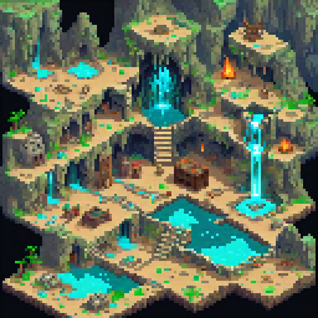 Mystic Caves tileset